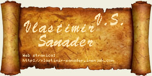 Vlastimir Sanader vizit kartica